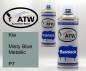 Preview: Kia, Misty Blue Metallic, P7: 400ml Sprühdose + 400ml Klarlack - Set, von ATW Autoteile West.